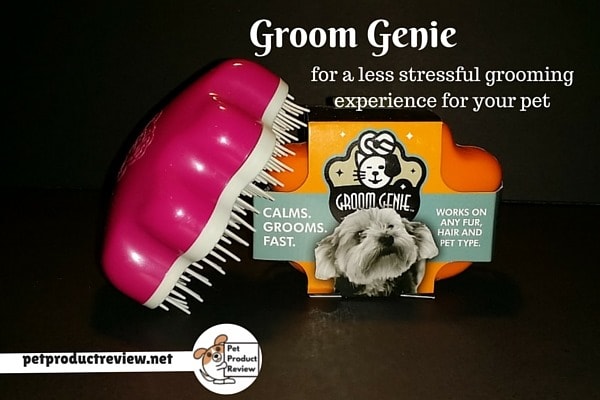 The Groom Genie’s gentle design makes grooming easier, less painful and less stressful. Easier, less painful and less stressful makes grooming sessions a positive experience which helps reduces grooming anxiety in pets.