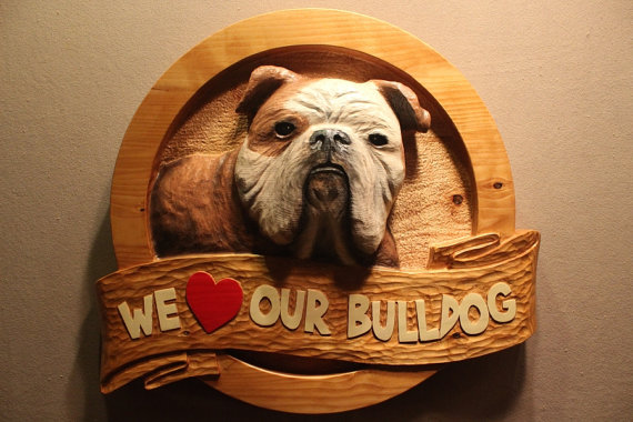 Pet Faves | Custom Carved Pet Sign | Pet parents love to advertise the love the have for their pet. A custom carved wood pet sign will put that love on display.